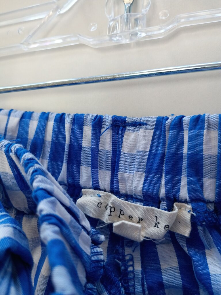 Copper Key Blue and White Gingham Shorts