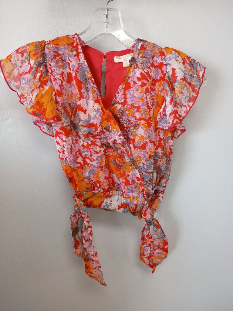 Chelsea & Violet Girls Floral Top