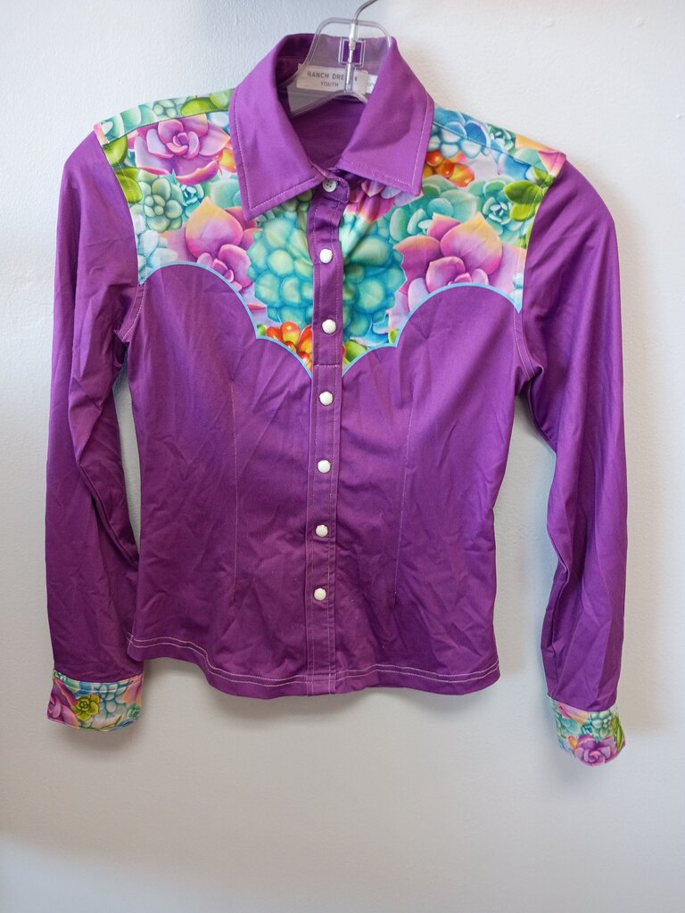 Ranch Dressn Youth Floral Long Sleeve Shirt