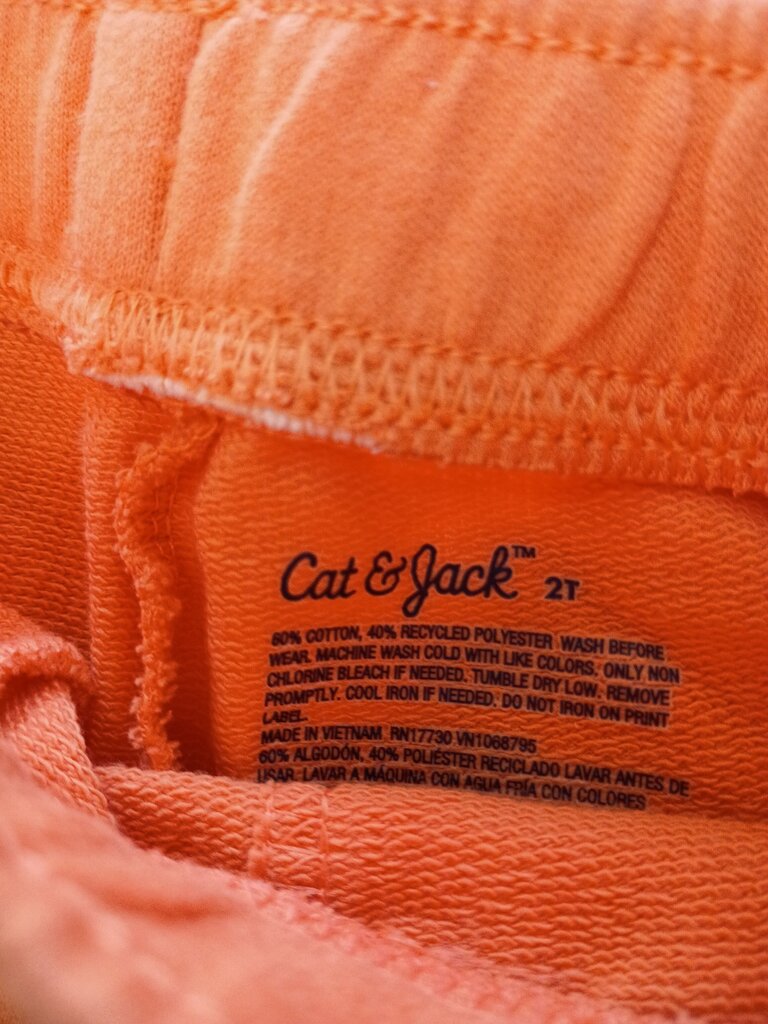 Cat & Jack Orange Shorts for Toddlers