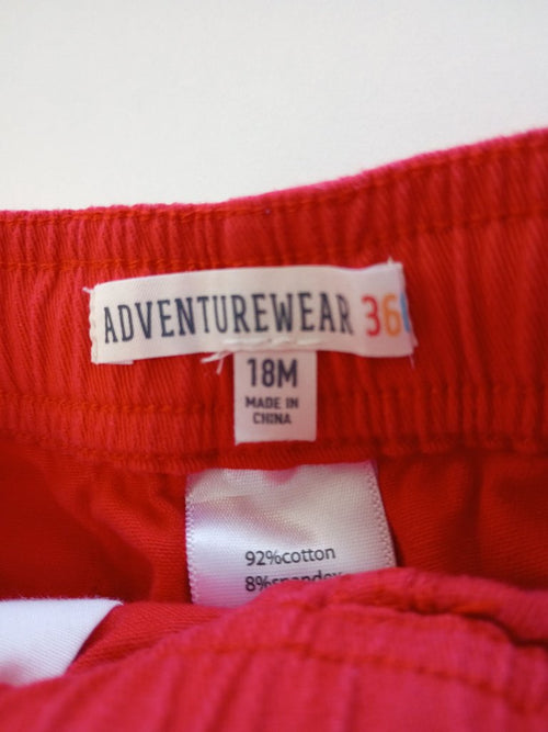 * Adventurewear Boys Red Shorts, size 18mos.